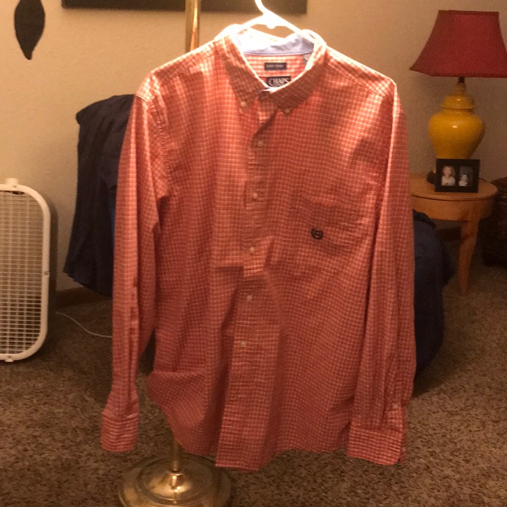 XL /  Orange - Chaps “East Care” Button Down Shoet